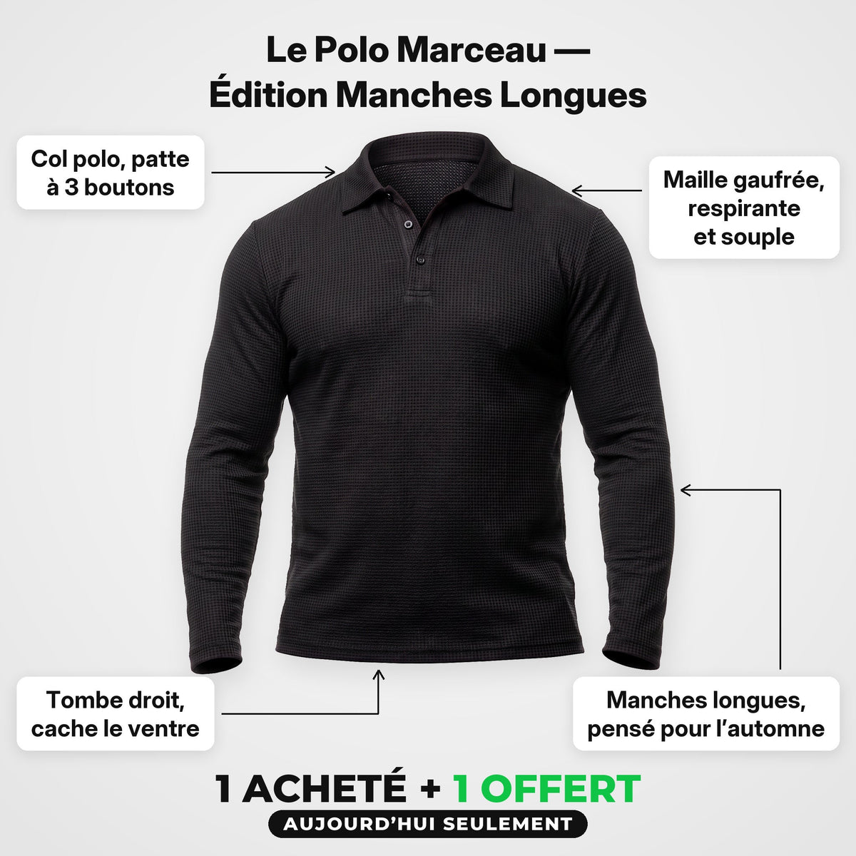 Le Polo Marceau — Édition Manches Longues